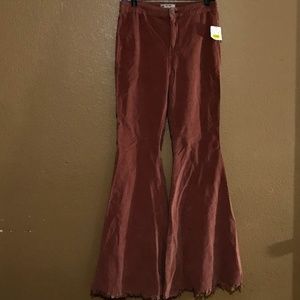 Free People Corduroy Pants Super Flare Bell Bottom